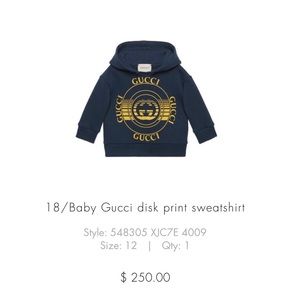 Authentic Gucci Hoodie